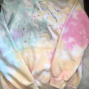 Womens Unicorn tye-dye hoodie